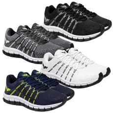 Kit 4 Pares Tênis Masculino Esportivo Corrida Caminhada Nylon Eva Confort Promoção