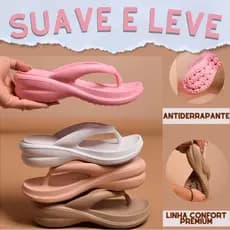 Chinelo Ortopédico em EVA Verdadeiro Nuvem Leve Macio Moderno