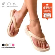 Sandalia Ortopedica Esporao Fascite Plantar Chinelo Tamanco Feminino Nuvem C/ E.V.A Estilo Picadily