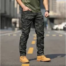 Calças Táticas de Camuflagem J8DZ S-6XL para Trabalho ao Ar Livre, Impermeáveis e Respiráveis, com Múltiplos Bolsos, Sol