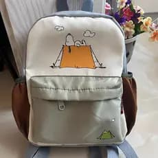Mochila Mini MK7D para Crianças, Desenho Animado Snoopy, Meninos e Meninas, Escola Z
