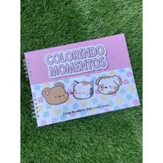 Livro De Colorir Ursinho Bobi, colorinho momentos 50 Folhas Capa Dura