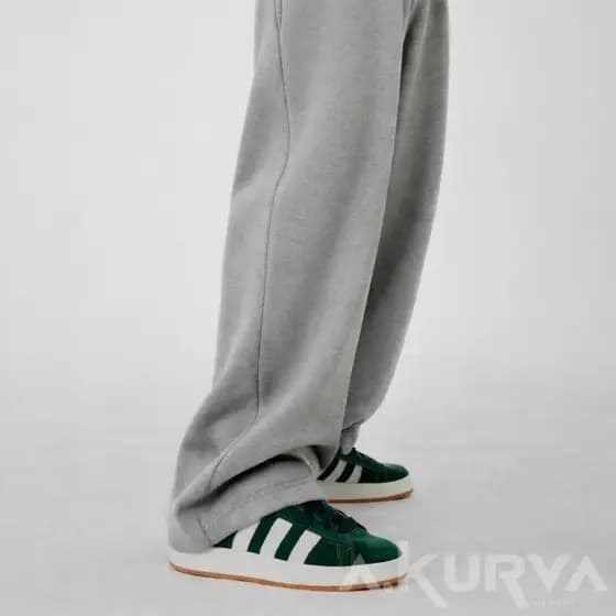 Calça Moletom Baggy Wide Leg Street Lisa Unissex Moda Streetwear