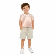 Conjunto DE CAMISA E BERMUDA VERAO  Infantil Juvenil Masculino - Meia Estação