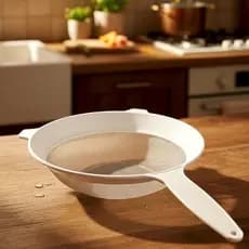 Peneira de Cozinha Plástico BPA Free Multiuso Tela Fina Premium 20cm Grande Resistente Não Quebra