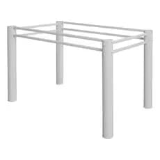 Base de Mesa Itália Açomix Aço Reforçado 100x75 Ideal Sala Jantar e Área Goumet Para Tampo de 1,20m!
