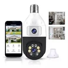 Câmera de Segurança Wifi Lente Dupla Lâmpada Visão Noturna 360° Yoosee com 2 Lentes - Bivolt