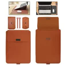 Case Capa Notebook Air M1 / M2 Notebook Multifuncional Macbook Em Couro 4 Em 1, 13-14 Pol Base
