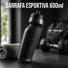 Garrafa Squeeze Esportiva 600ml Garrafa De Água Academia Fitness Treino Garrafa Agua Uso Diário