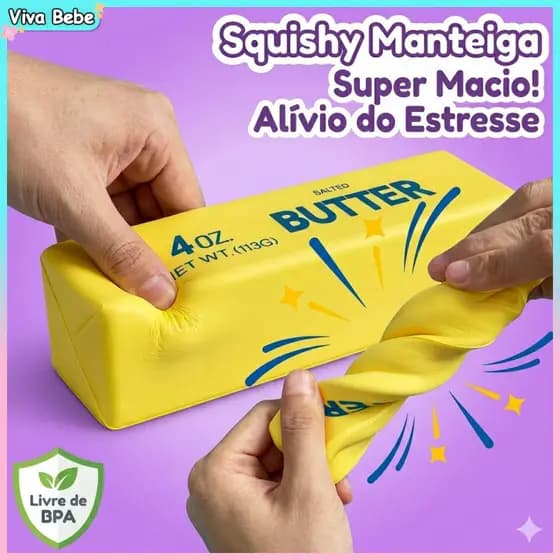 BUTTER Squishy Manteiga Brinquedo Alivia o estresse Livre de BPA Brinquedos de apertar