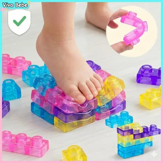 40/56pcs Blocos de gelatina Sensorial Bebê Criança Montessori Seguro Sem BPA presente de aniversário