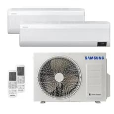 Ar-Condicionado Multi Split Inverter 18000 BTUs Samsung Quente e Frio (1 Evap. HW 9000 + 1 Evap. HW 18000) 220V