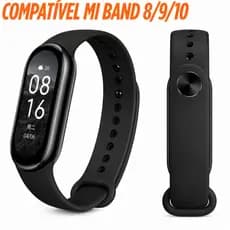 Pulseira Mi Band 10 9 8 Smart Band Xiaomi Silicone Sport Esportiva Macia Premium Colorida