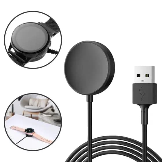 Carregador Rápido Indução Samsung Galaxy Watch 4/5/6 Ultra Smarwatch Magnético Galaxy Active 1 2