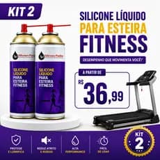 KIT 2 Spray Silicone Lubrificante Para Esteiras Ergométricas 400ML