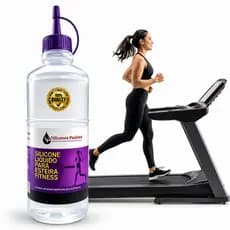 Silicone de Esteira 500ml Lubrificante Academia Exercicios 100% Puro Liquído