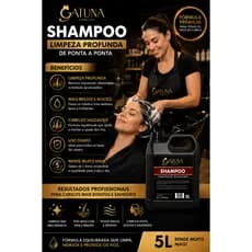 Shampoo Galão 5 Litros Profissional Lavatorio Limpeza Profunda Gatuna Cosmetics
