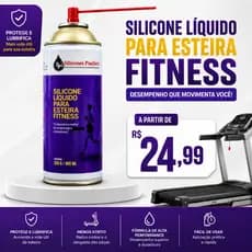 Silicone Lubrificante Para Esteiras Ergométricas Spray 400ML Academia