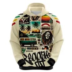Blusa Moletom do Bob Marley Reggae Rastafari Jamaica - Lembranças