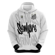Blusa | Agasalho do Santos Sempre Santos com Capuz - Oficial