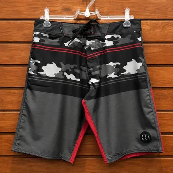 Kit 4 Bermuda Masculina Academia Praia Tactel com Elastano Surf Surfista Bolso Tecido Molinho Secagem Rapida