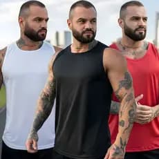 Kit 3 Regatas Masculinas Dry Fit TechWear