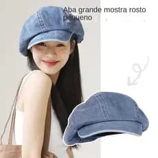 Boina Jeans Vintage Ao Ar Livre Casual Chapéu De Sol KJ2491