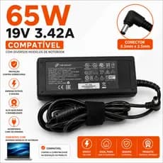 Fonte Carregador Compatível Notebook Positivo Sim+ 19v 3,42a 65w