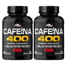 Kit 2 potes - Cafeína 400mg - Potes 60 Cápsulas - Pro Rage