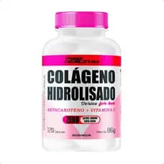 Colágeno Hidrolisado C/ Betacaroteno + Vit C 120 Cápsulas