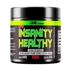 Pré Treino 250g Insanity Sabores  - Pó (com Creatina, Cafeína, Taurina e Arginina)
