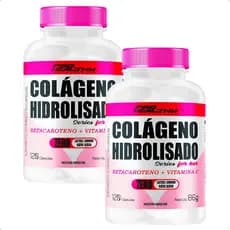 Kit 2x Colágeno Hidrolisado com Betacaroteno + Vit C - 120 Cápsulas - Pro Healthy