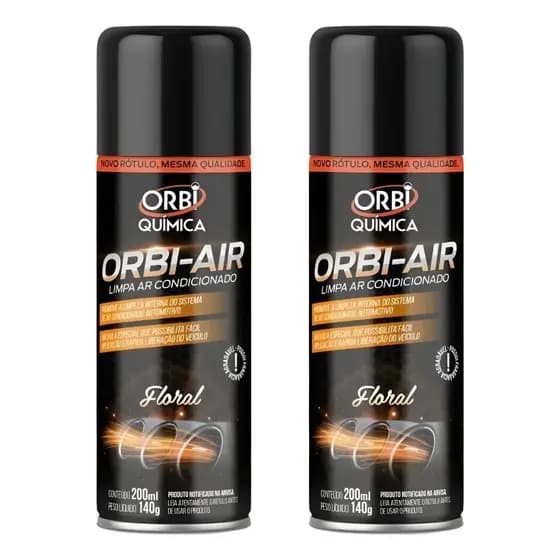 Kit C/ 2 Higienizador Ar Spray Limpa Ar Condicionado Carro - Floral