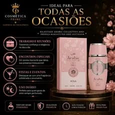 Perfume Arabic Collection A002 Rosé 25ml Feminino Miniatura Alta Fixação Cheiro Suave Elegante