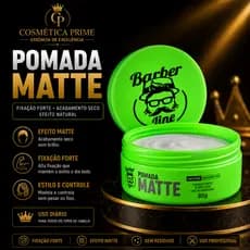 Pomada Efeito Matte 80g Fixação Forte Modelador Masculino Sem Brilho | Cosmética Prime