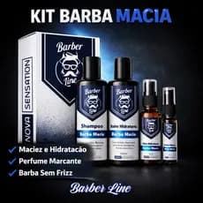 Kit Barba Masculino Completo Shampoo Balm Óleo Perfume | Barba Macia | Cosmética Prime