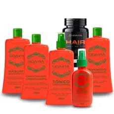 KIT 6x6 (VF) Crescimento Profissional Sidarta cosméticos – Anti Queda e Reconstrução Capilar
