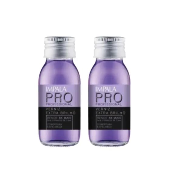 Esmalte Impala Verniz Extra Brilho 60ml Acabamento Profissional