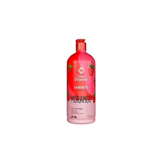 Sabonete Líquido Corporal Morango Corpo Dourado 1L Aroma Frutado