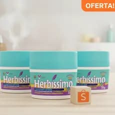 Kit 3 Unid Herbíssimo Kids Desodorante Creme 55G Proteção Segura Para Crianças