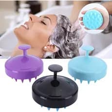 Escova Massageadora Para Couro Cabeludo Relaxante Limpeza Profunda E Estimulação Capilar