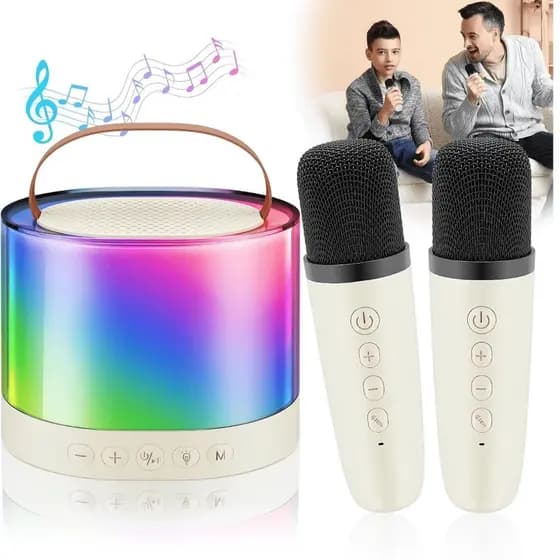 Karaoke Microfone Bluetooth Mini alto-falante doméstico microfone de áudio Bluetooth tudo-em-um