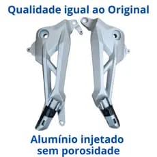 Par Suporte Pedaleira Bacalhau Honda Cg 160 Com Pedaleira freio descombinado