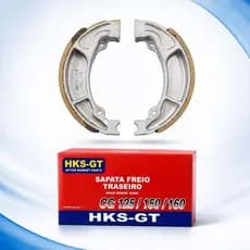 SAPATA DE FREIO LONA PATIN DE FREIO PARA HONDA CG 125-150 2000 A 2015 (DIANT OU TRASEIR0 )SOBMEDIDA