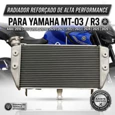 Radiador Yamaha MT03 R3 2016 A 2025 Alumínio Reforçado Alta Performance