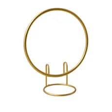 Arco Dourado Decorativo Mini Arco Perfeito para Arranjos e Mini Festas