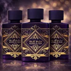 Kit 3 Lattafa Amethyst 60ml Perfume Árabe Importado, Essência Premium, Longa Duração