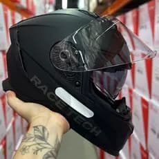 CAPACETE RACE TECH ORIGINAL VOLT SV COM VISEIRA SOLAR PRETO FOSCO ESPORTIVO NOVO BARATO TOP