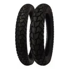 PAR DE PNEU MAGGION VIPER 120/80-18 + 90/90-21 DIANTEIRO TRASEIRO NOVO