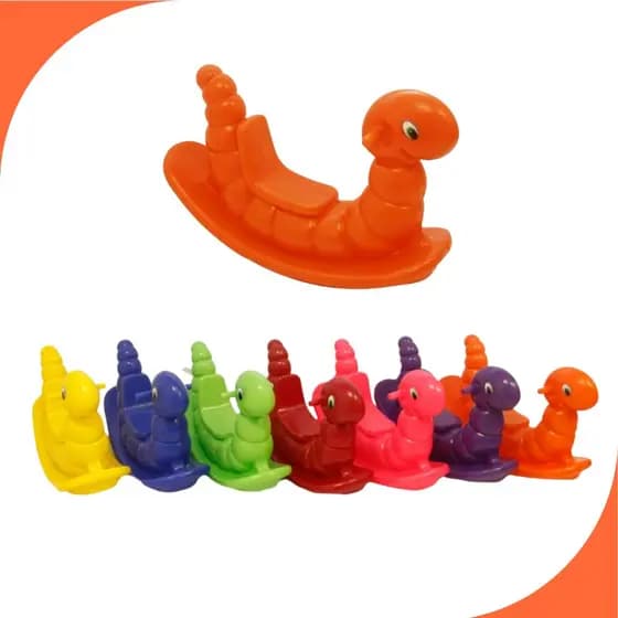 Nhoca Gangorra Infantil Lagarta -Brinquedo Infantil Meninos e Meninas